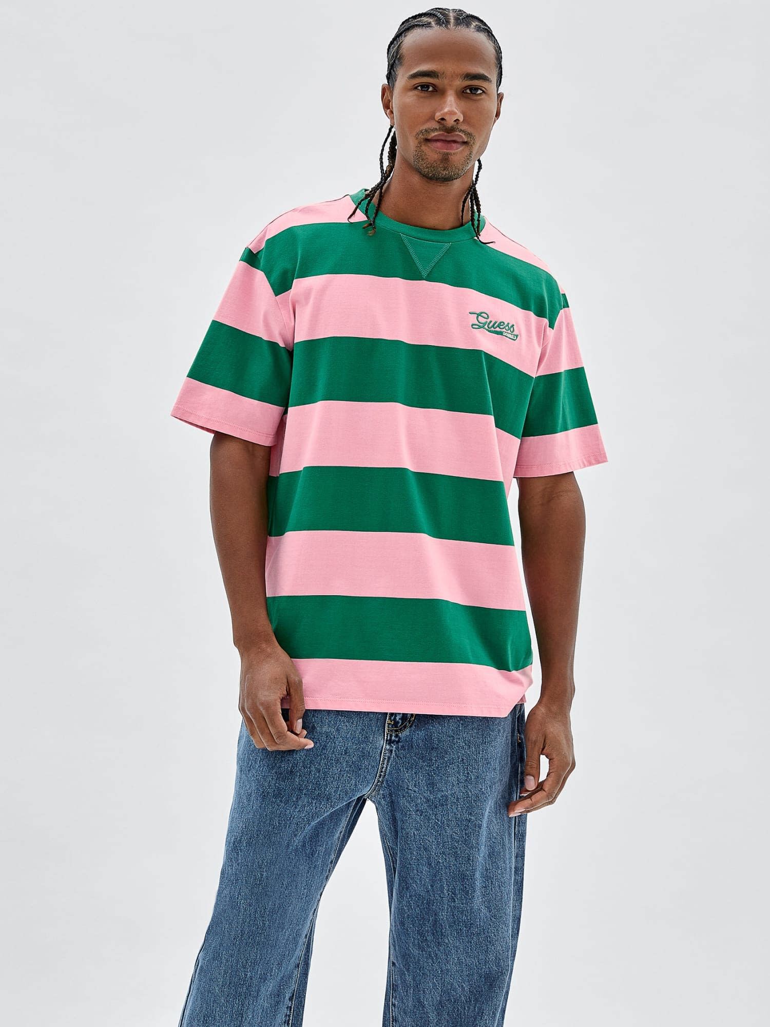 Striped tee guess discount