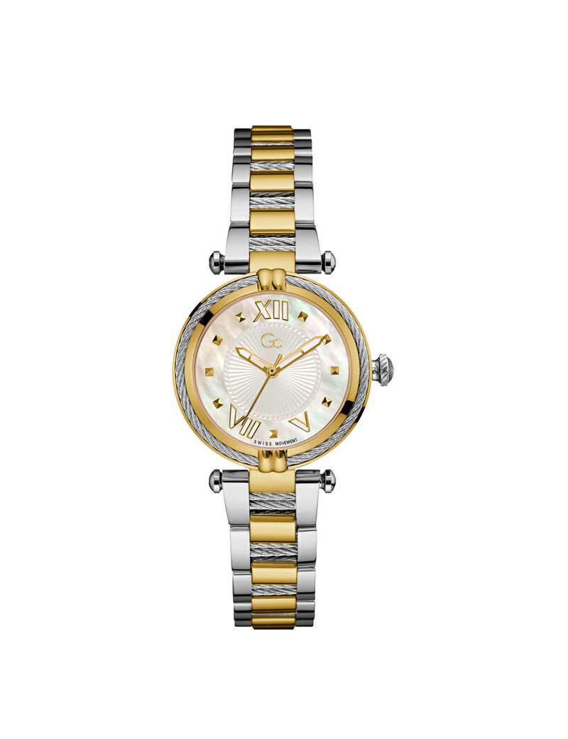 Gc Silver And Gold Ladies Cabletwist Watch