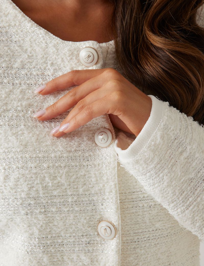 Marciano bouclé sweater jacket