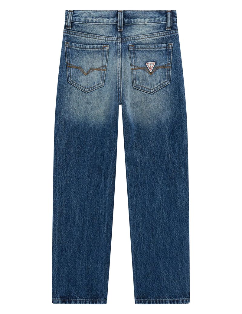 REGULAR FIT RIGID DENIM PANTS