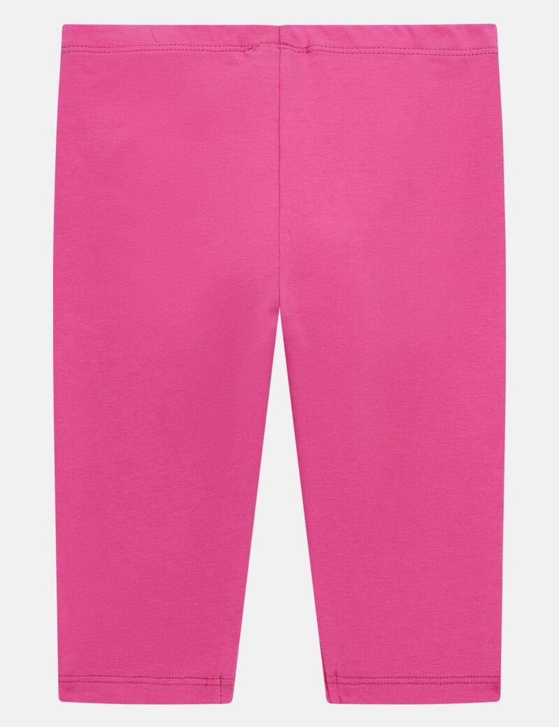 Logo glittered 3/4 leggings