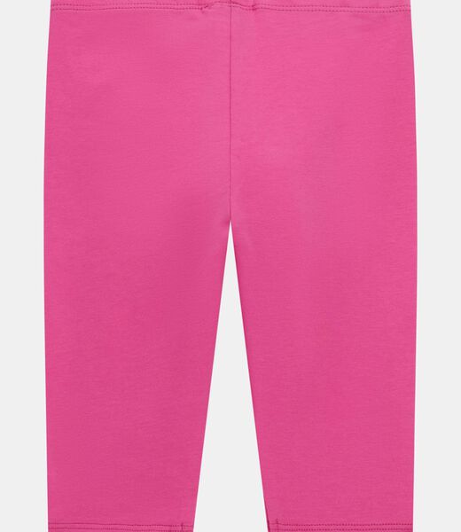 بنطال ضيق لامع 3/4 بشعار الماركة