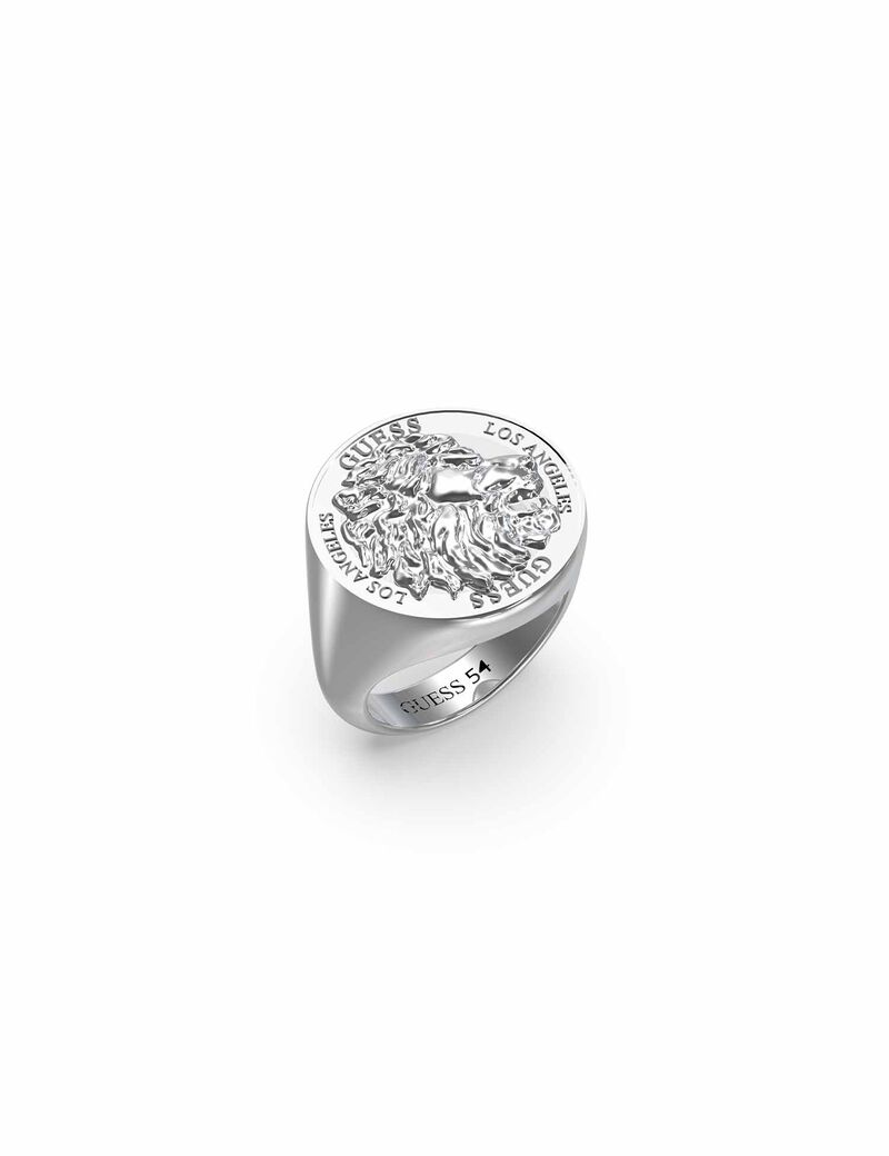 Men's Silver Lion King Ring