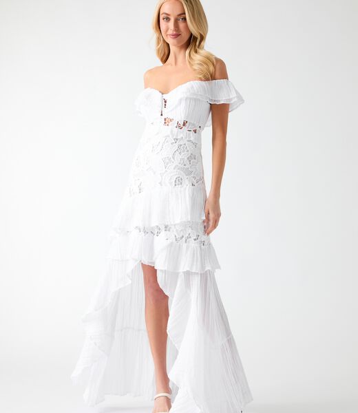 Off shoulder lace dress