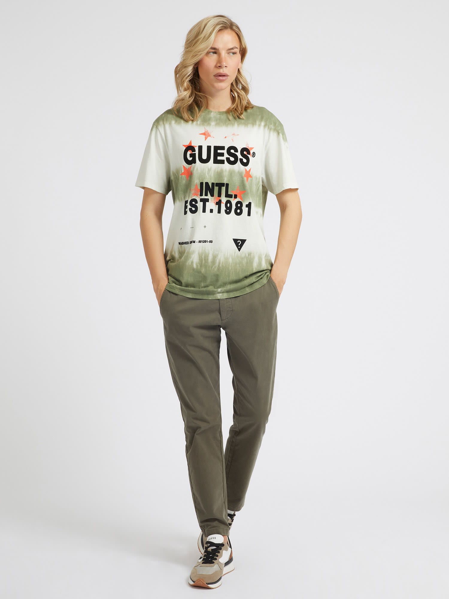 Guess t shirt women's sale outlet
