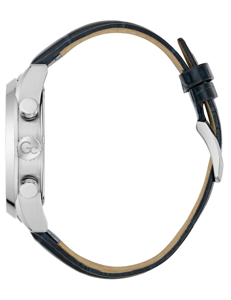 Gc Dress Men S 3540 D Mvmt Beige Dail 10 Amt Blue Genuine Leather Strap