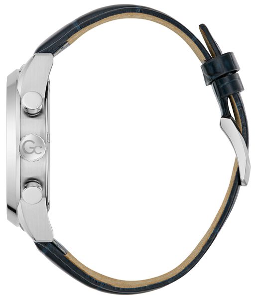 Gc Dress Men S 3540 D Mvmt Beige Dail 10 Amt Blue Genuine Leather Strap