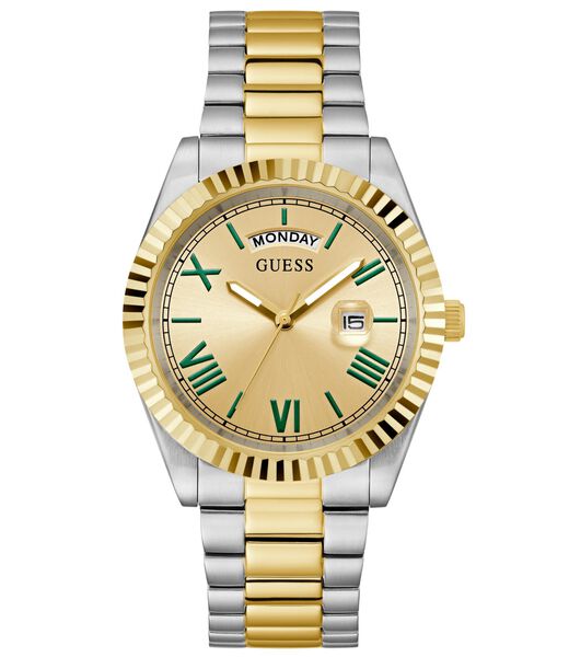 Mens 2-Tone Day/Date Watch