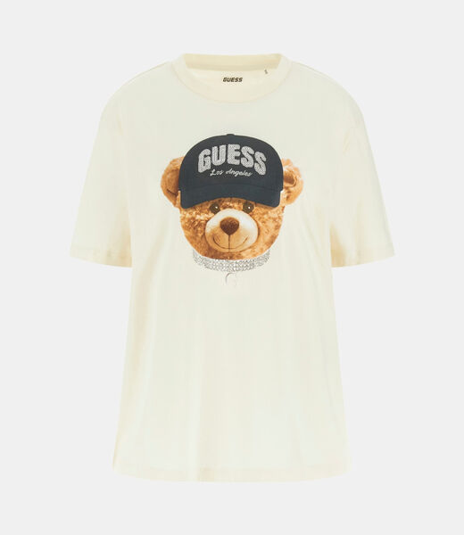 Rhinestoned logo t-shirt&nbsp;