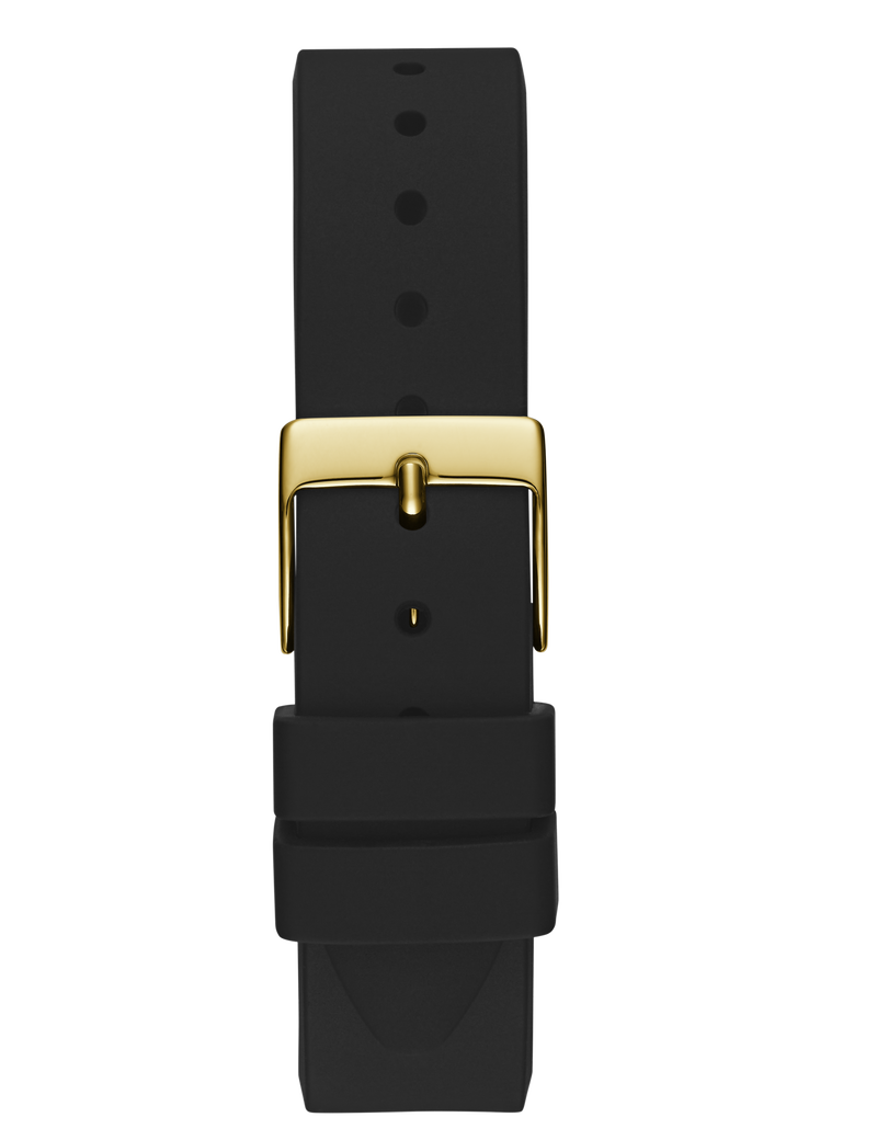 Ladies Black Gold Tone Analog Watch