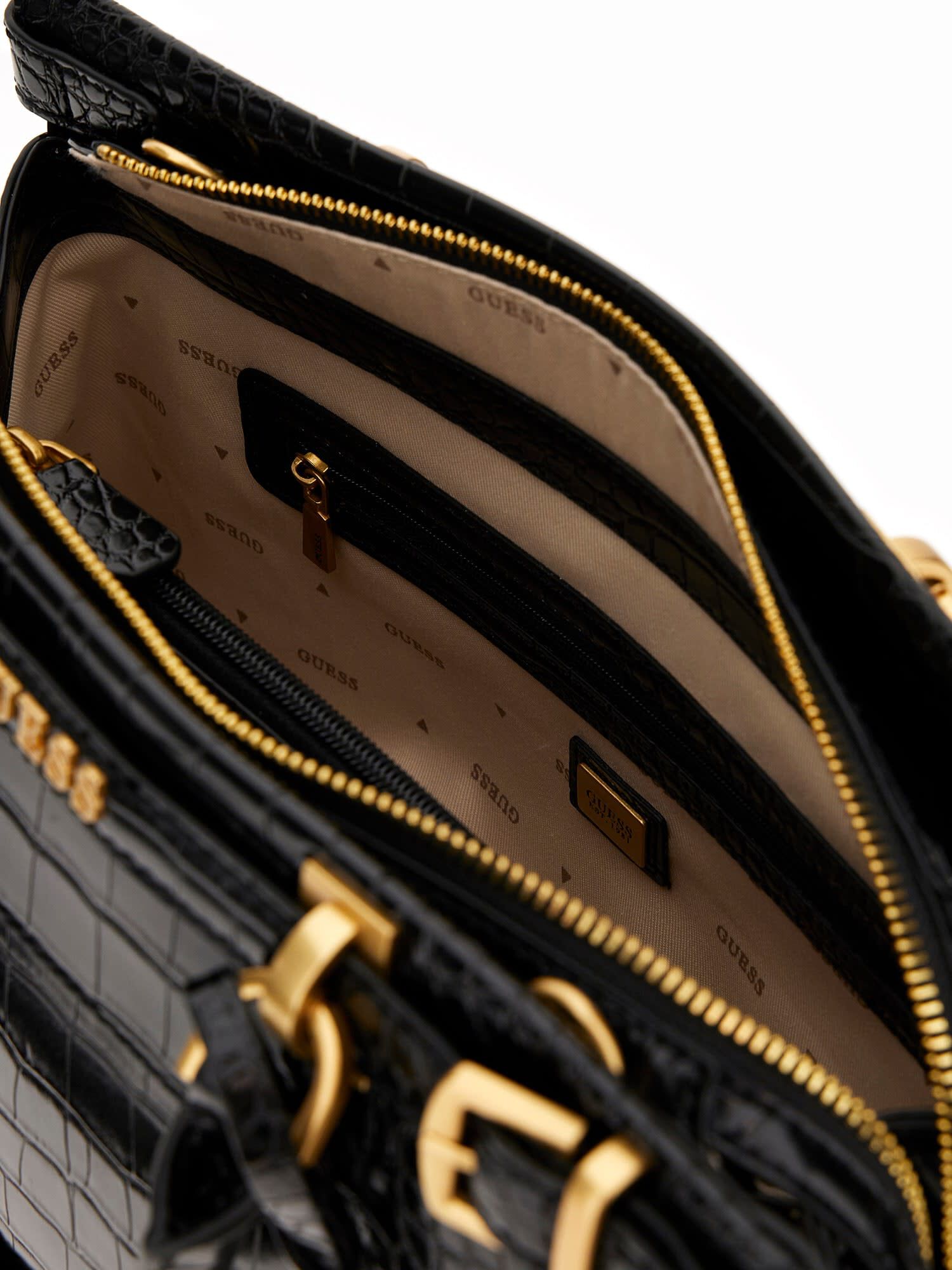 Guess crocodile handbag discount
