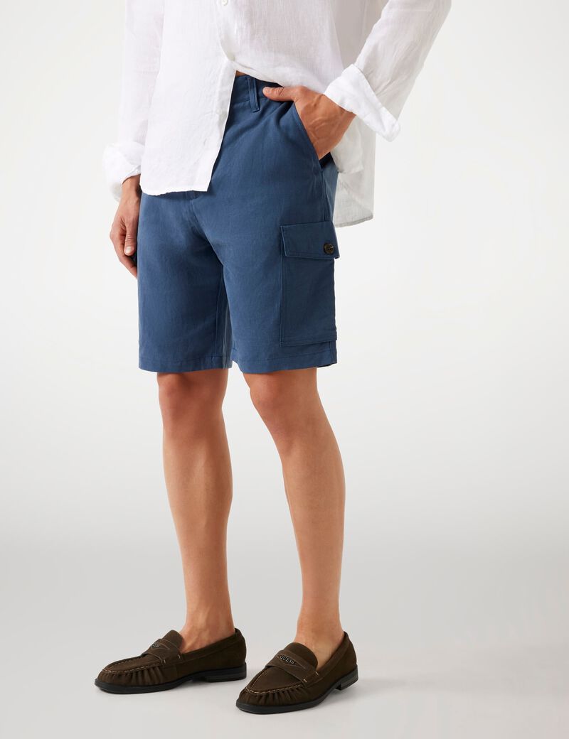 Twill cargo shorts
