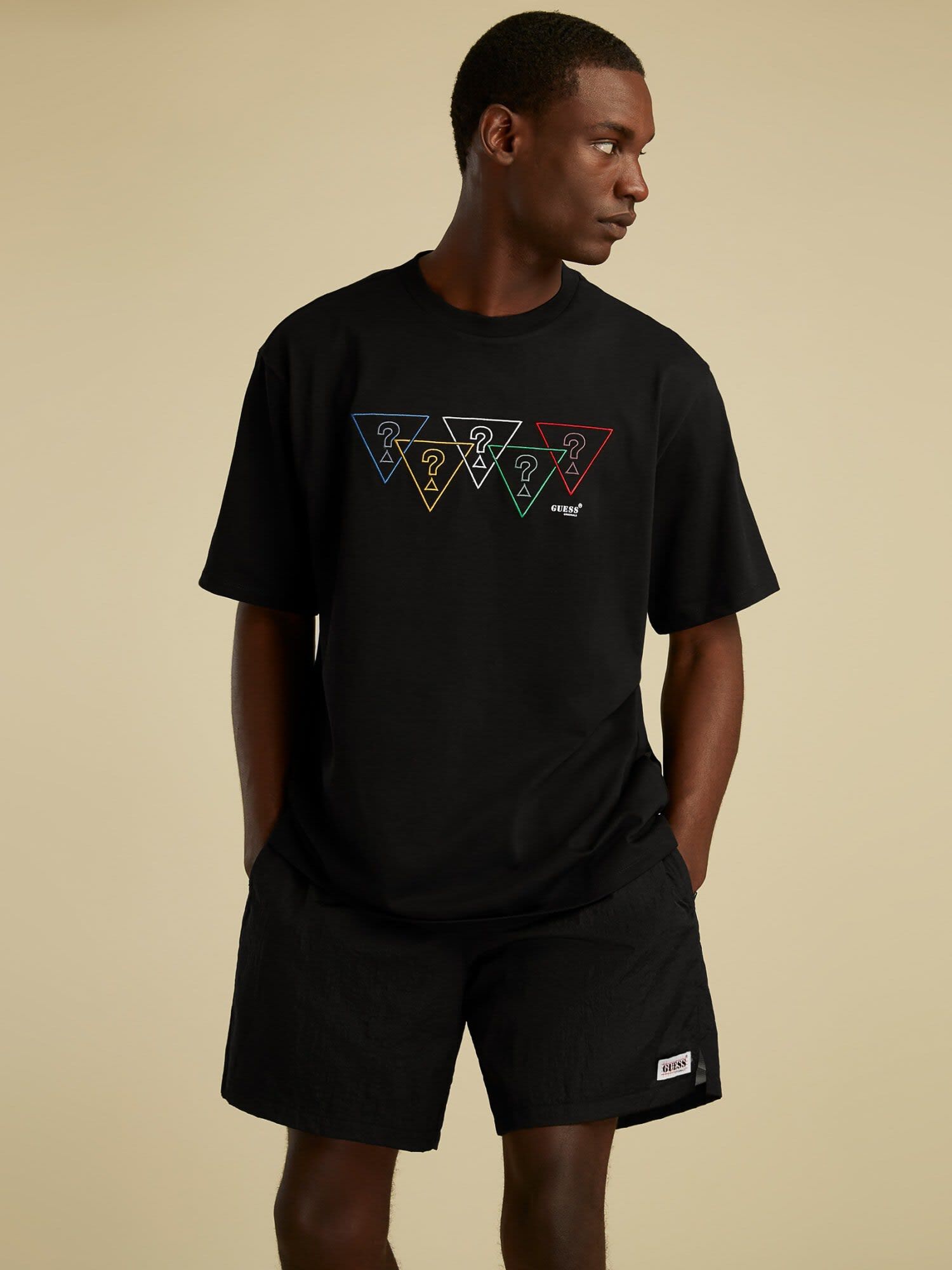 Shop GUESS Online Multi Colour Logo T Shirt
