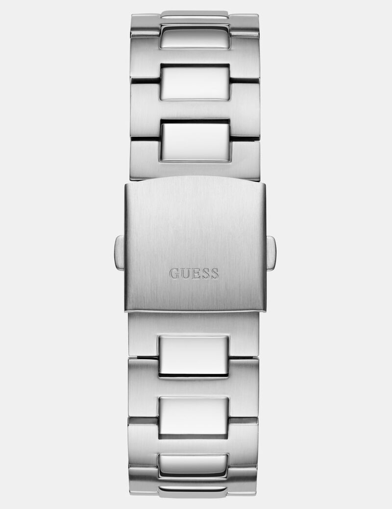 Mens Silver Tone Multi-function Watch