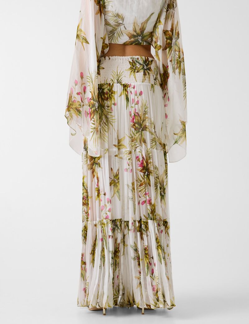 Marciano floral print maxi skirt