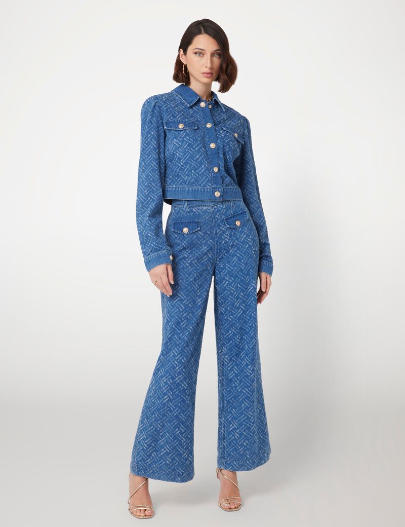 Dakota wide leg denim pant