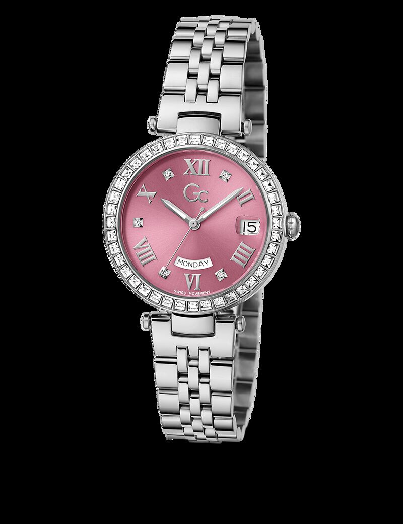 Gc Flair Crystal mid size metal watch