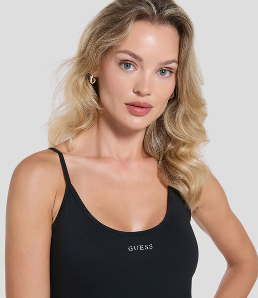 Printed logo tank top