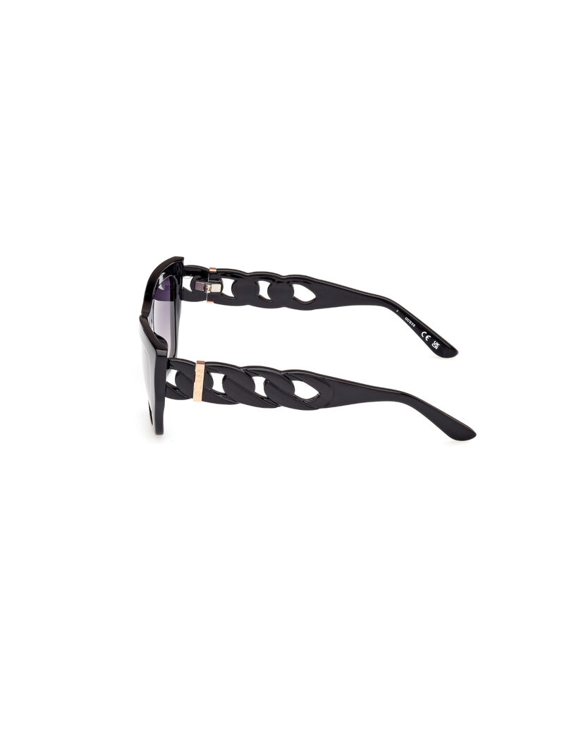 Geometric plastic sunglasses