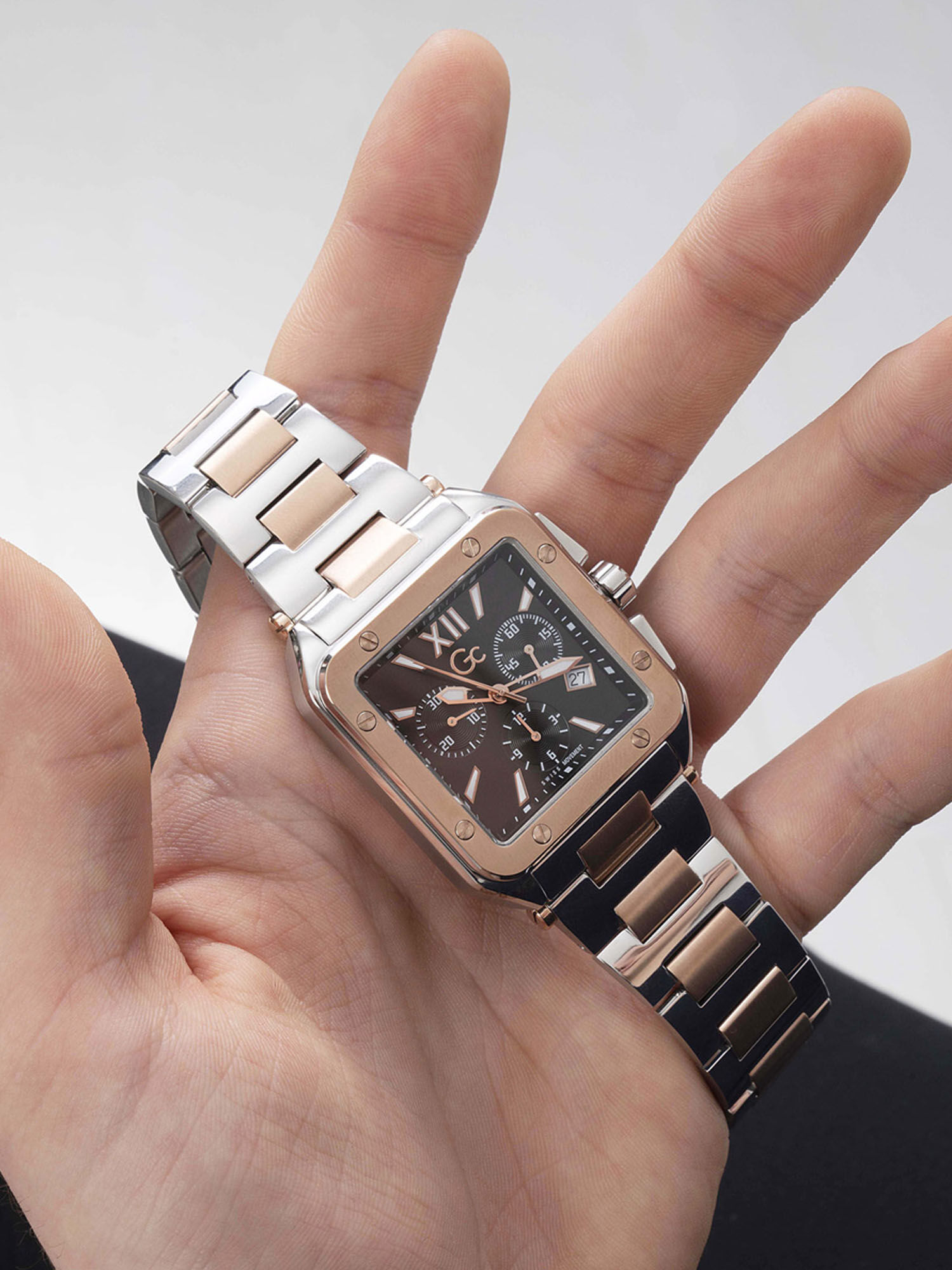 Square chronograph on sale