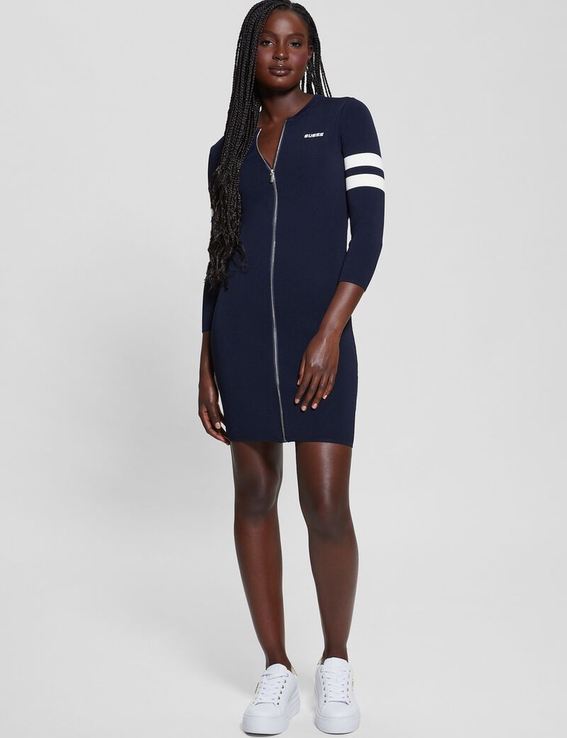 Zip mini dress