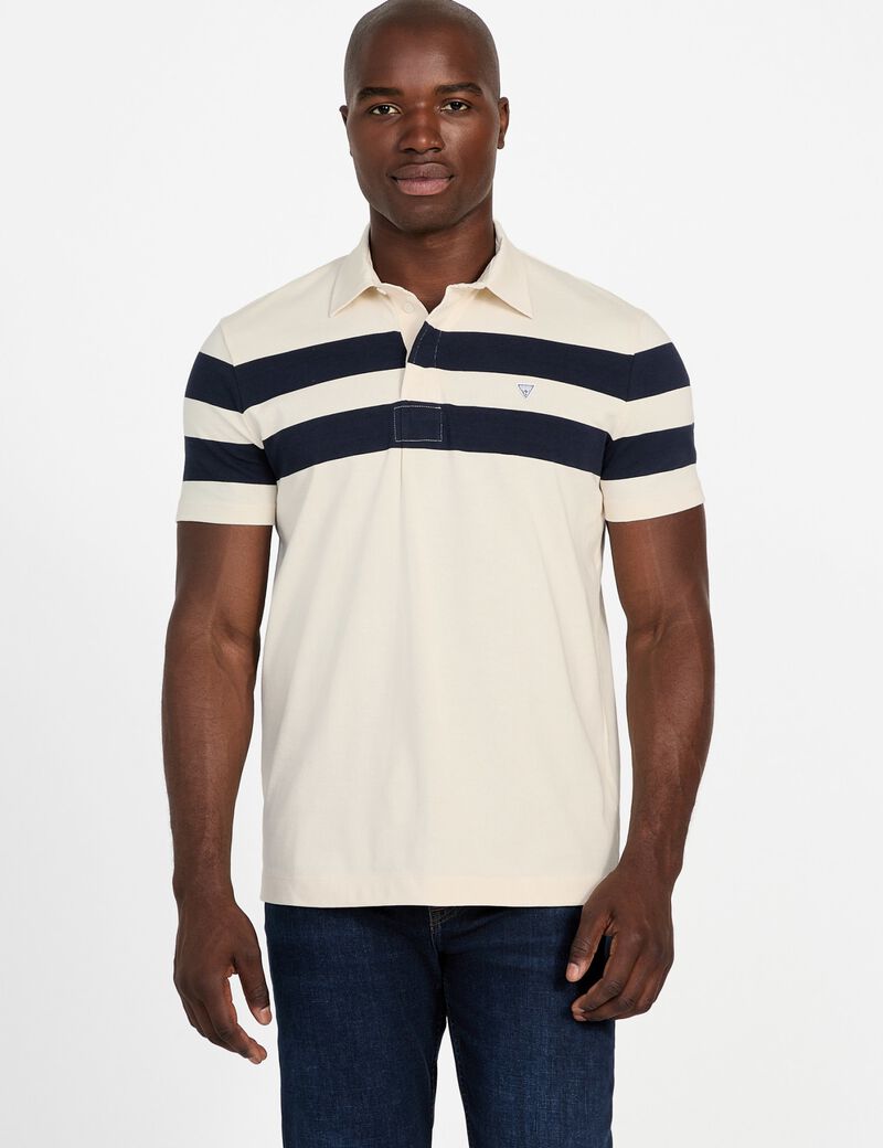 Striped polo shirt