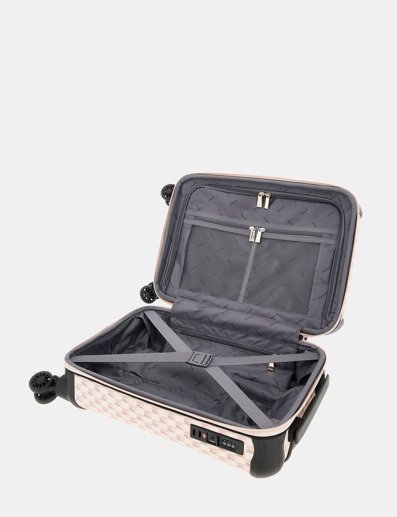 Wilder geometric-print small trolley