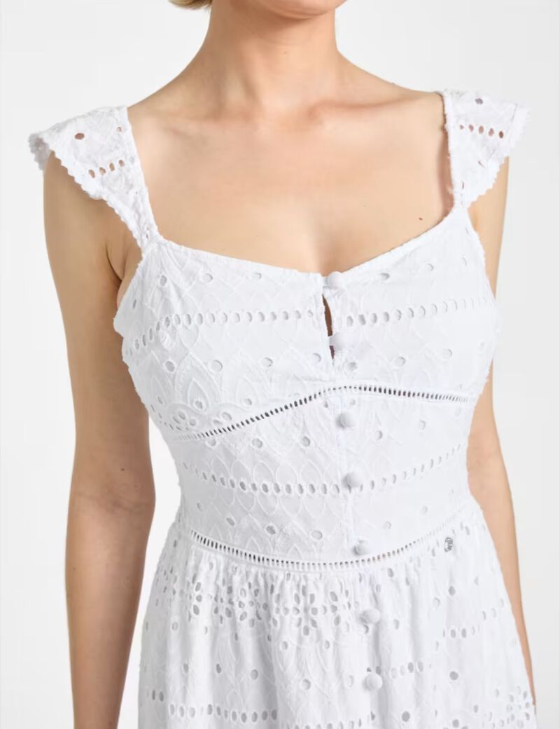 Long broderie anglaise dress