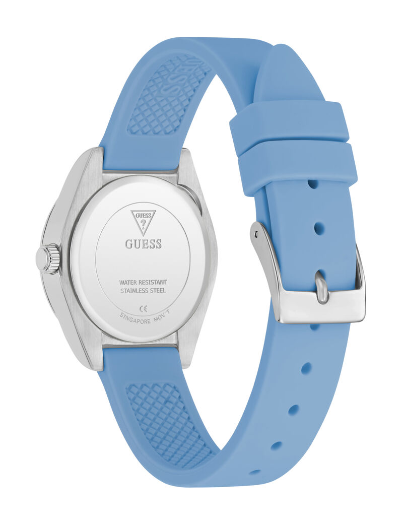 guess ladies color round analog watch