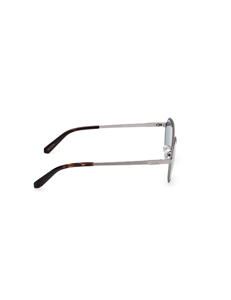 Round blue sunglasses