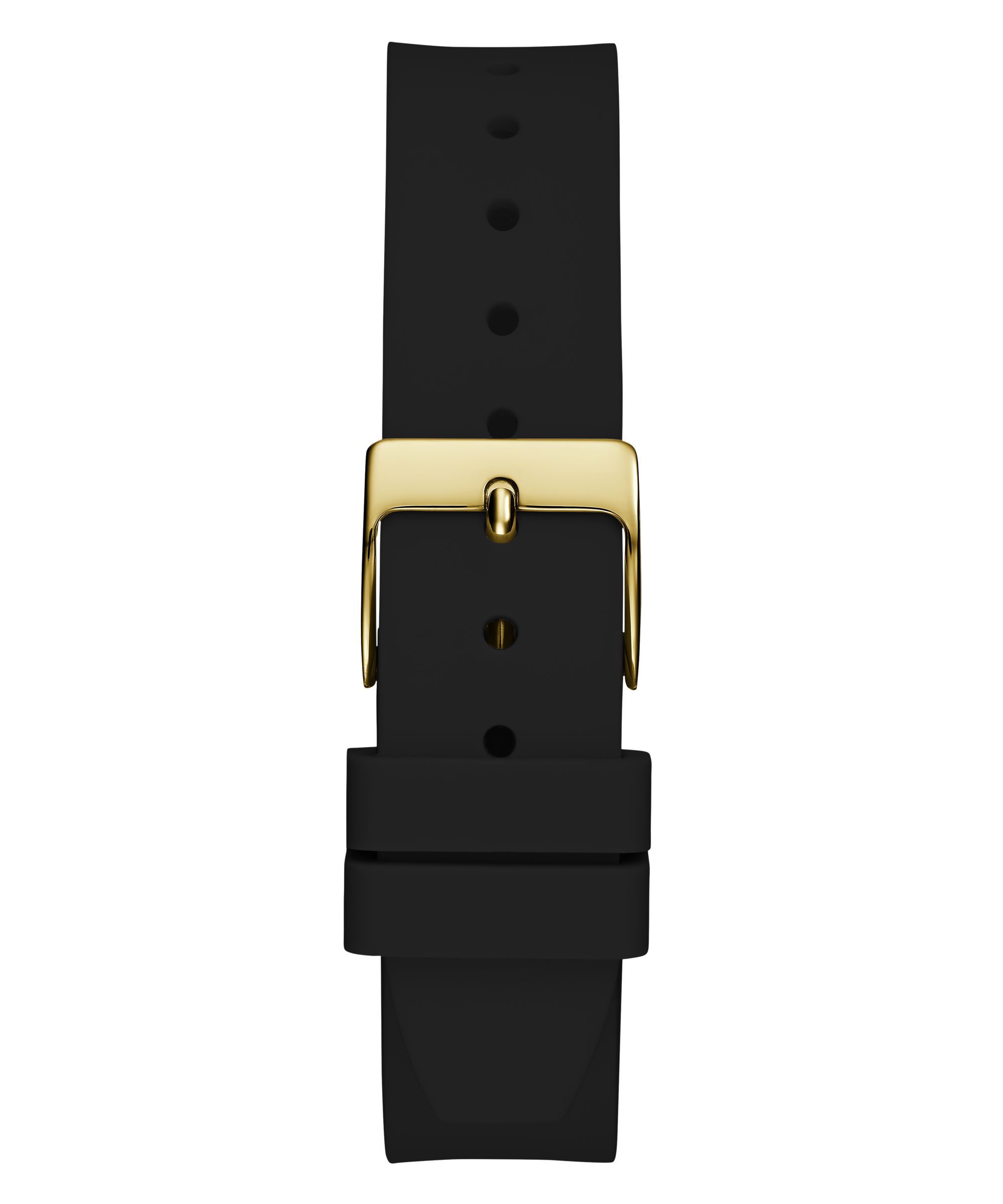 Shop GUESS Online Black Quartz Analog Silicone Watch