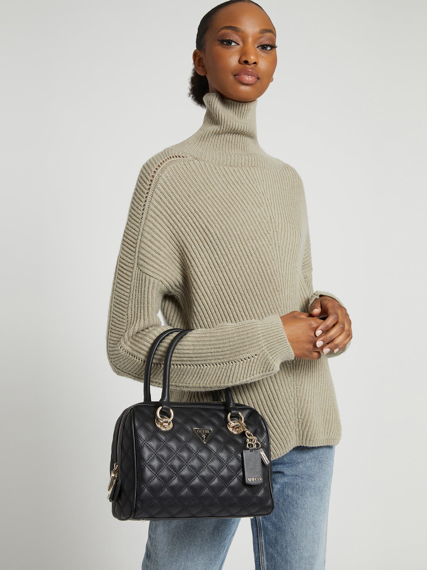 Shop GUESS Online Cessily Box Satchel
