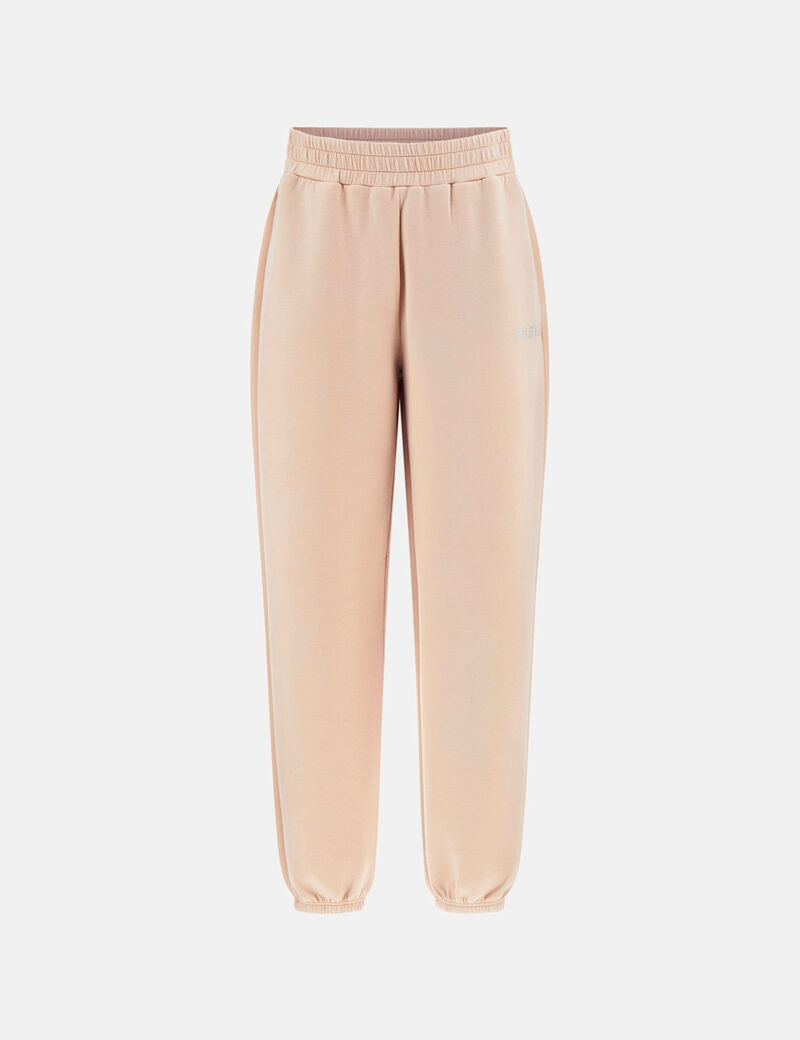 Rhinestone logo joggers