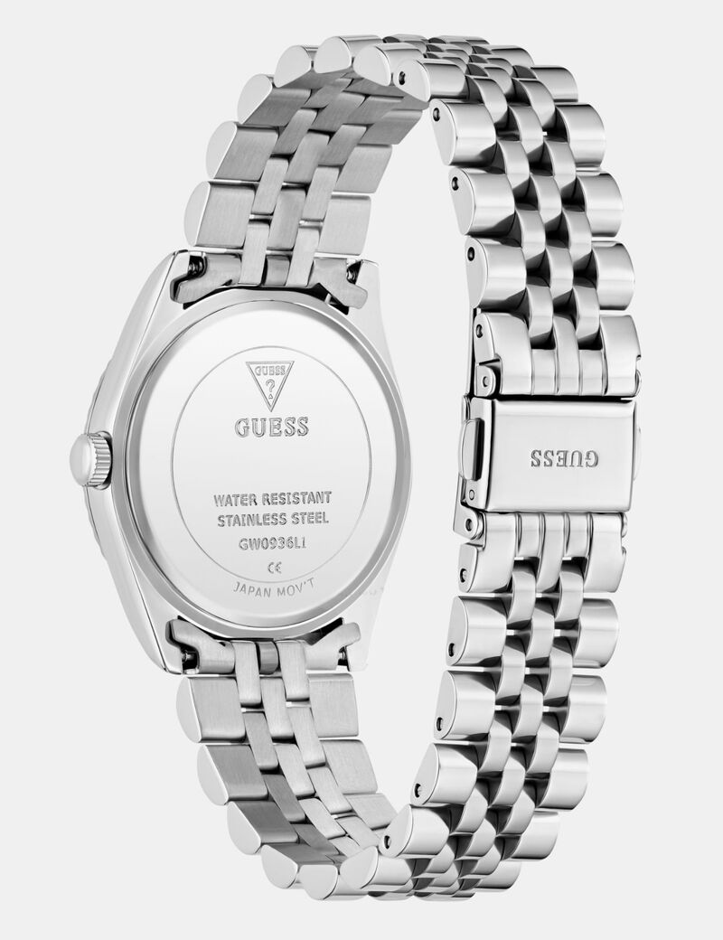 Ladies Silver Tone Multi-function Date Watch