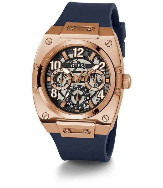 P RS GLD CS / SUN MIDNIGHT NAVY CUT THRU MF DL / MIDNIGHT NAVY SMTH SILICONE STRP
