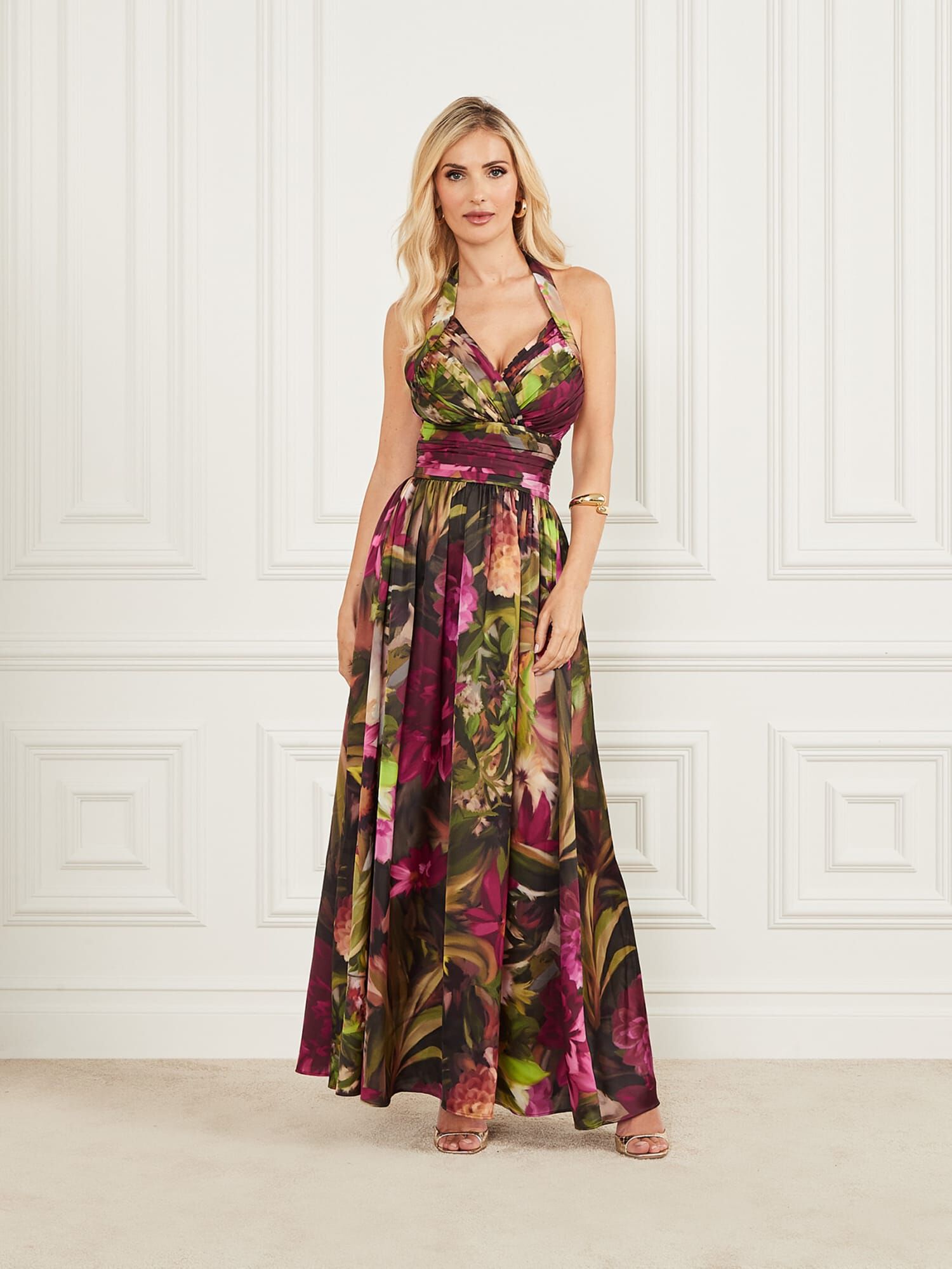 Marciano floral print long dress