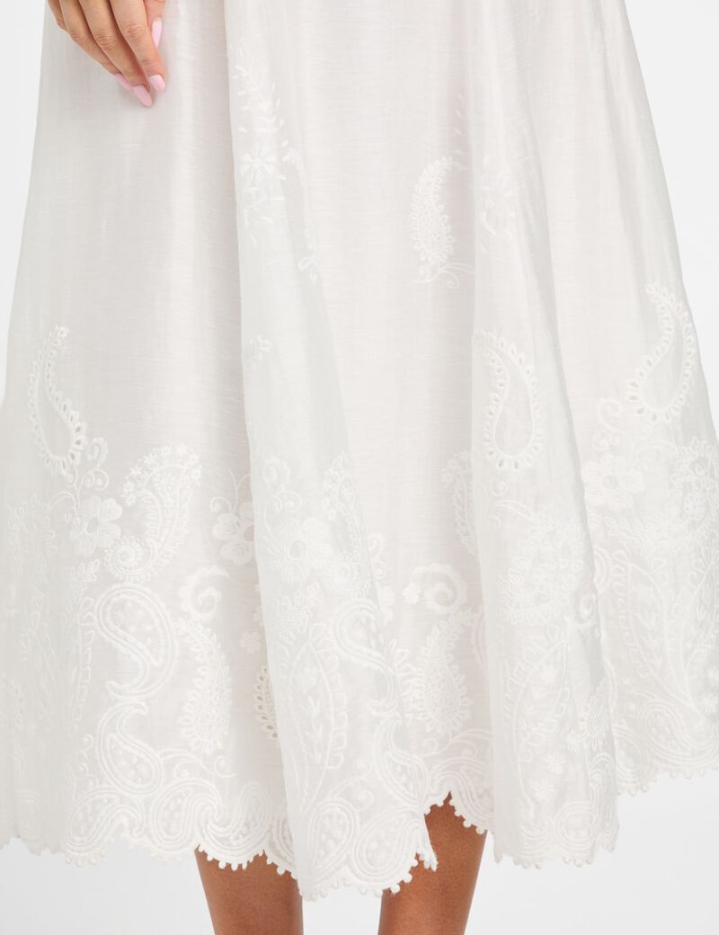 فستان مارسيانو طويل من مزيج الكتان