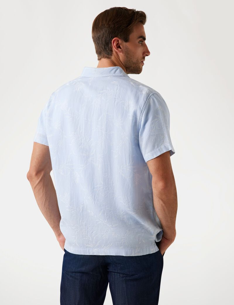 قميص جاكار من مزيج الليوسيل