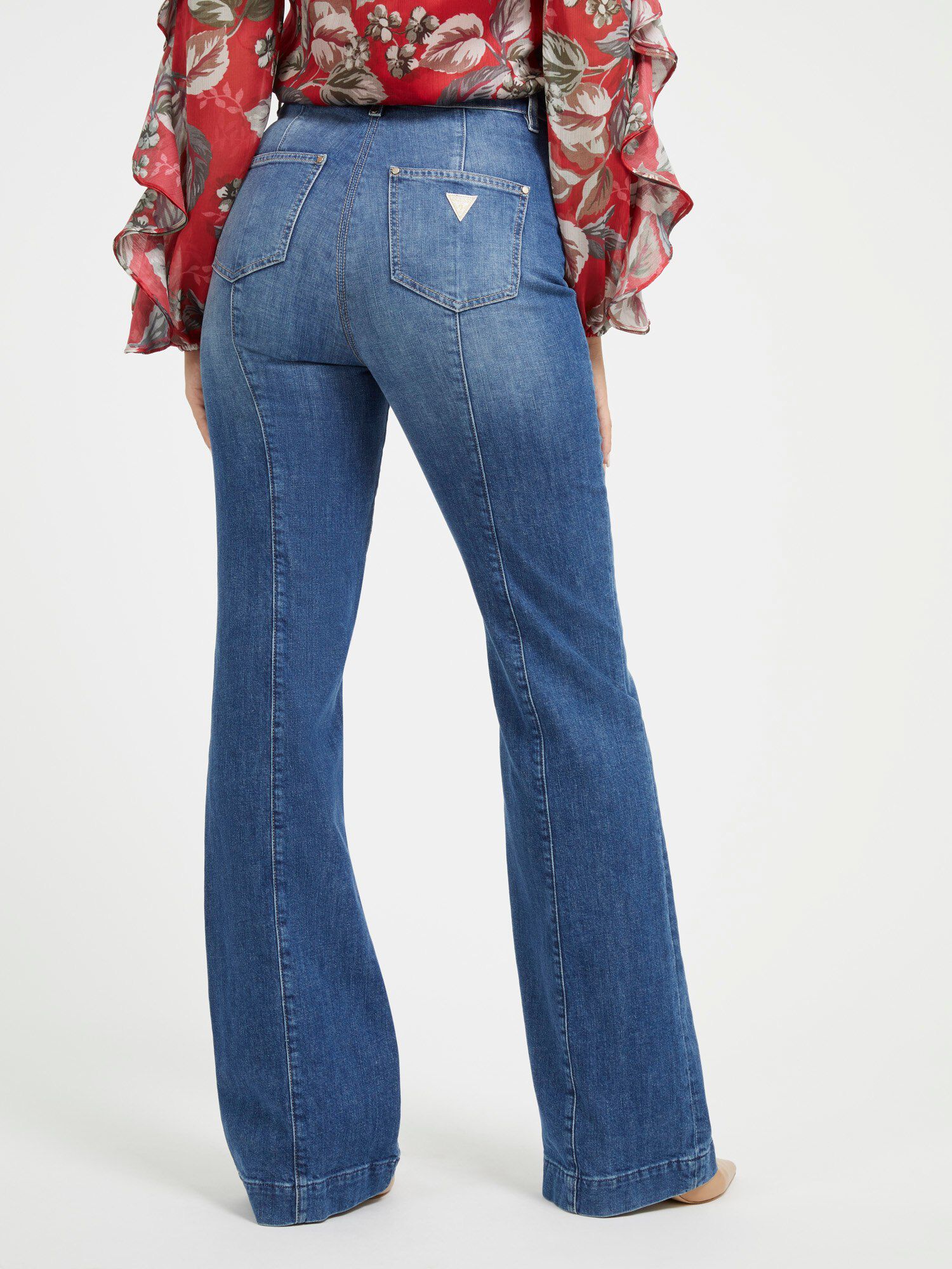 Guess flare jeans top