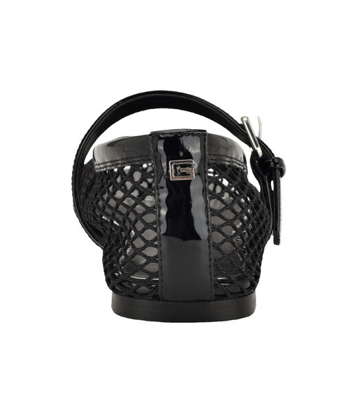 Paxey Mesh MaryJane Flat with Hook and Loop Closure