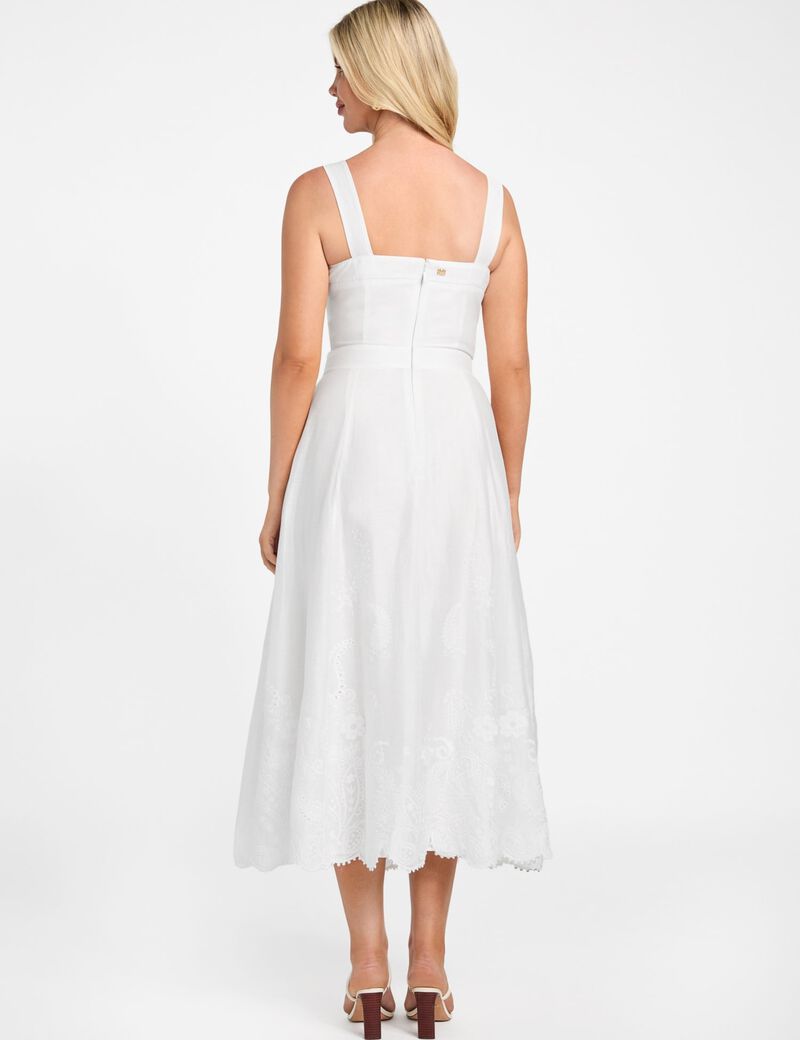 فستان مارسيانو طويل من مزيج الكتان