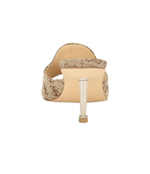 Guess tan suede logo sandals flpflpesu03