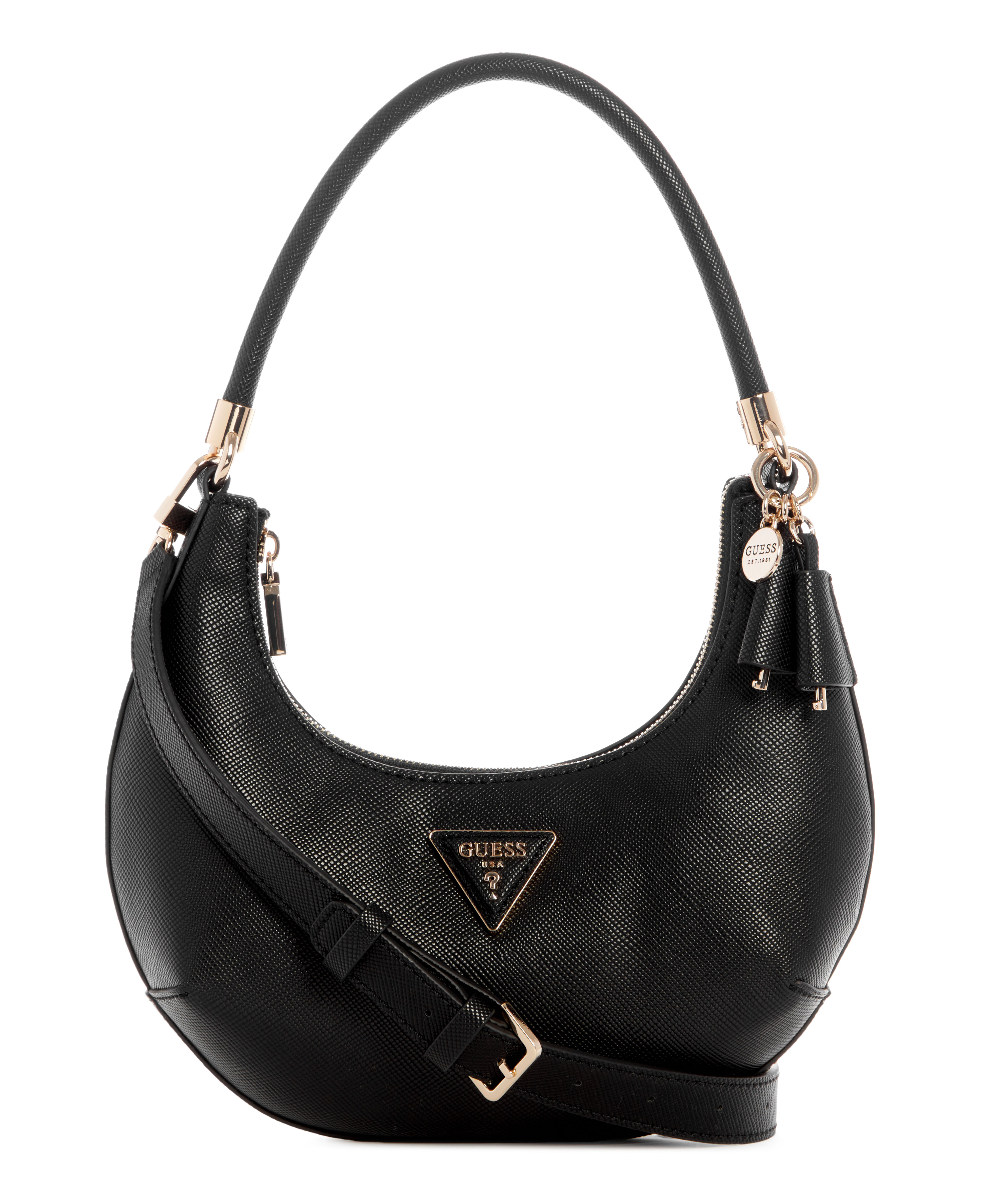 Gizele saffiano hobo bag