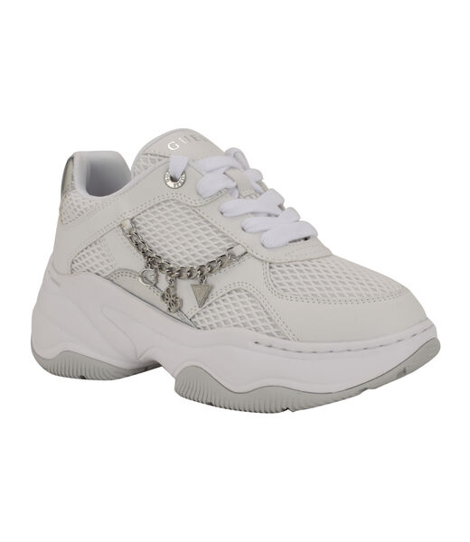 Harpaa Lace Up Chain Link Charm Platform Sneaker