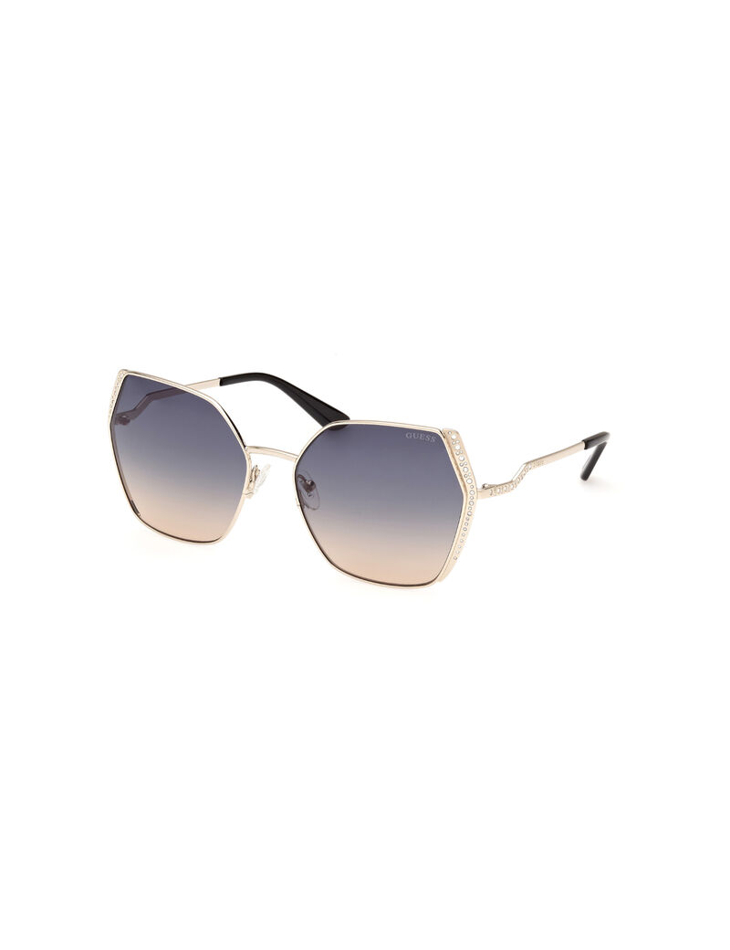 METAL SUN GLASSES F GOLDOTHER GRADIENT BLUE-GOLDEN