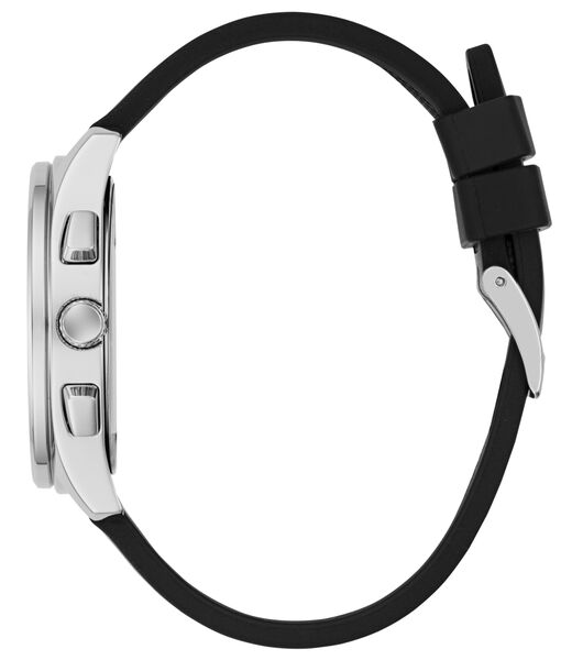 Mens Black/Gunmetal/Grey Square Analog Watch