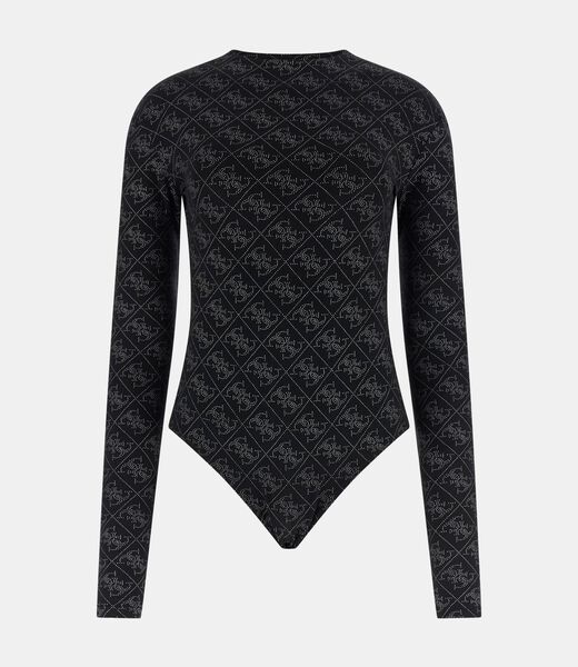 Rhinestones 4G logo bodysuit