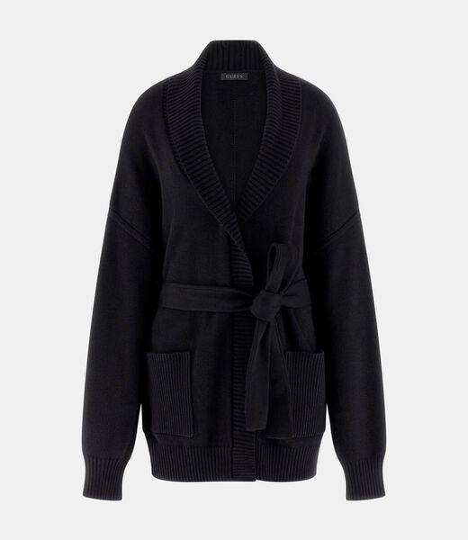 Long open cardigan