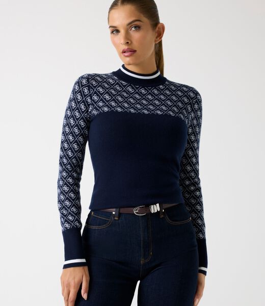 Wool-blend logo sweater