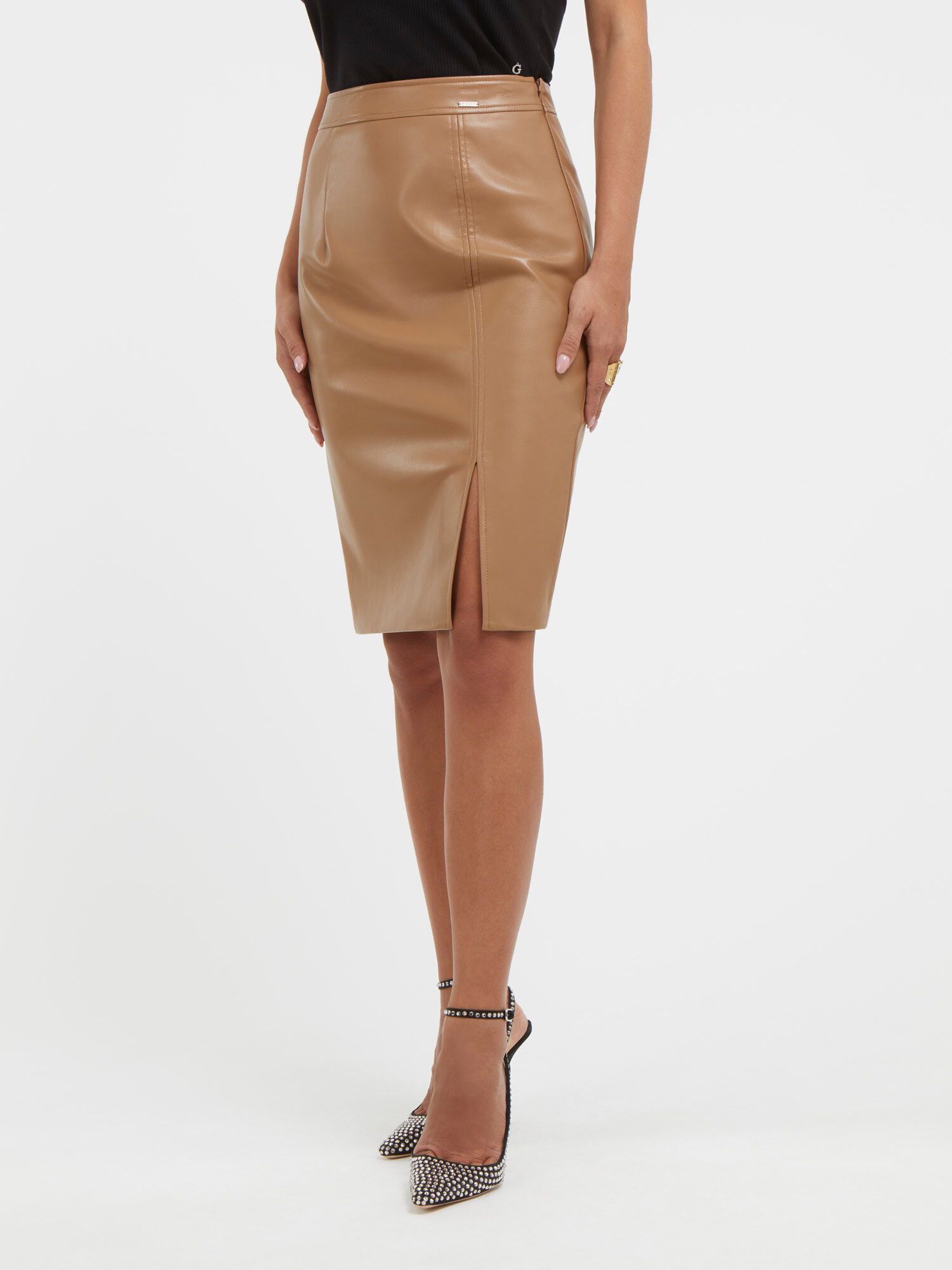 Paper bag mini skirt on sale guess